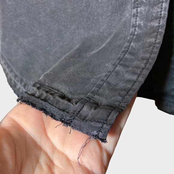 Zara Basic Denim Z1975 Embroidered Dress Sequin XS ButtonDown Collared Oversized - Picture 10 of 16